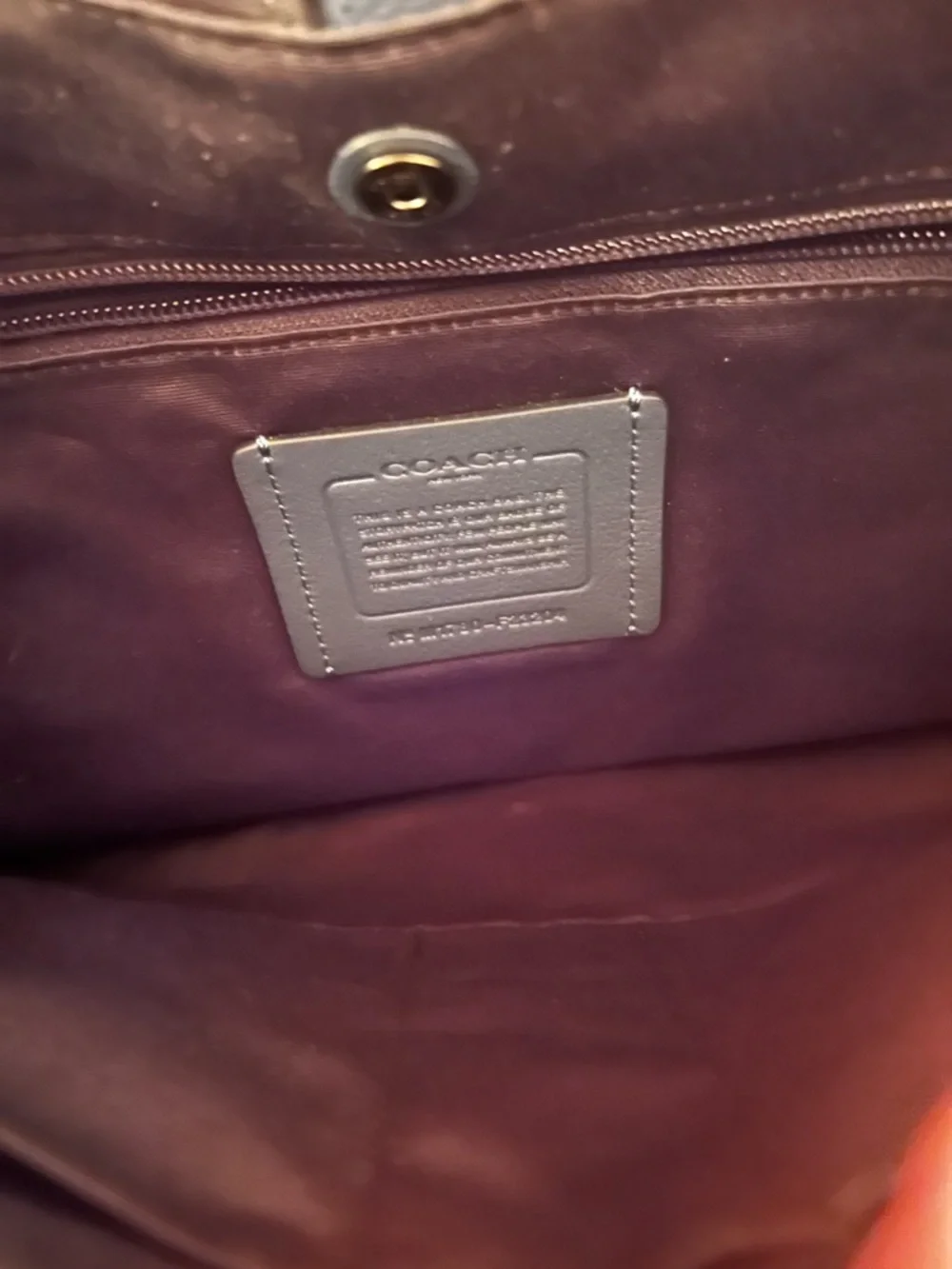 Coach Men's Blue Leather Messenger Bag with Buckle Strap - Picture 5 of 5